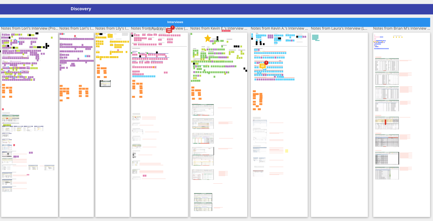 Screenshot of initial CVS Interviews