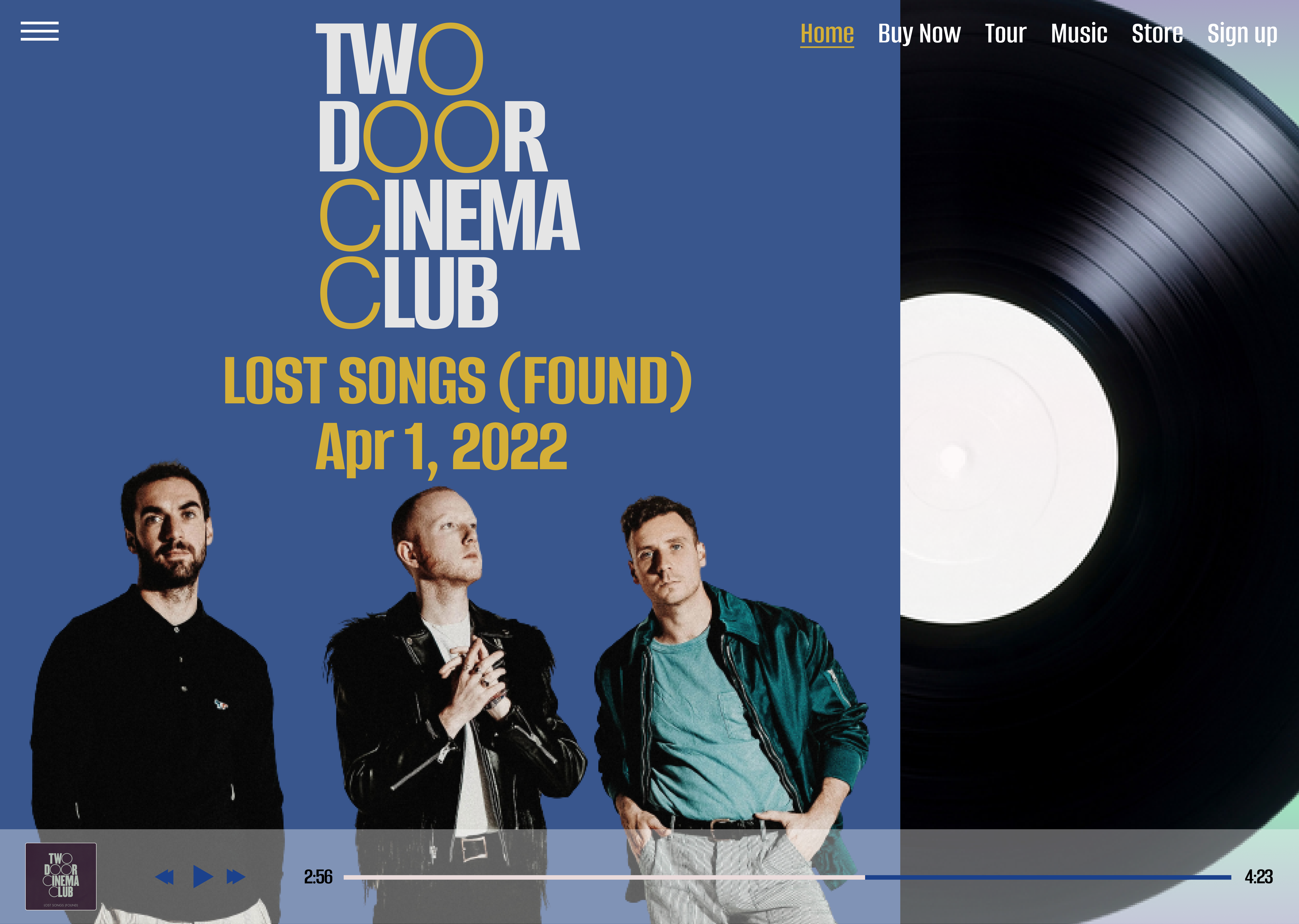 Two Door Cinema Club page