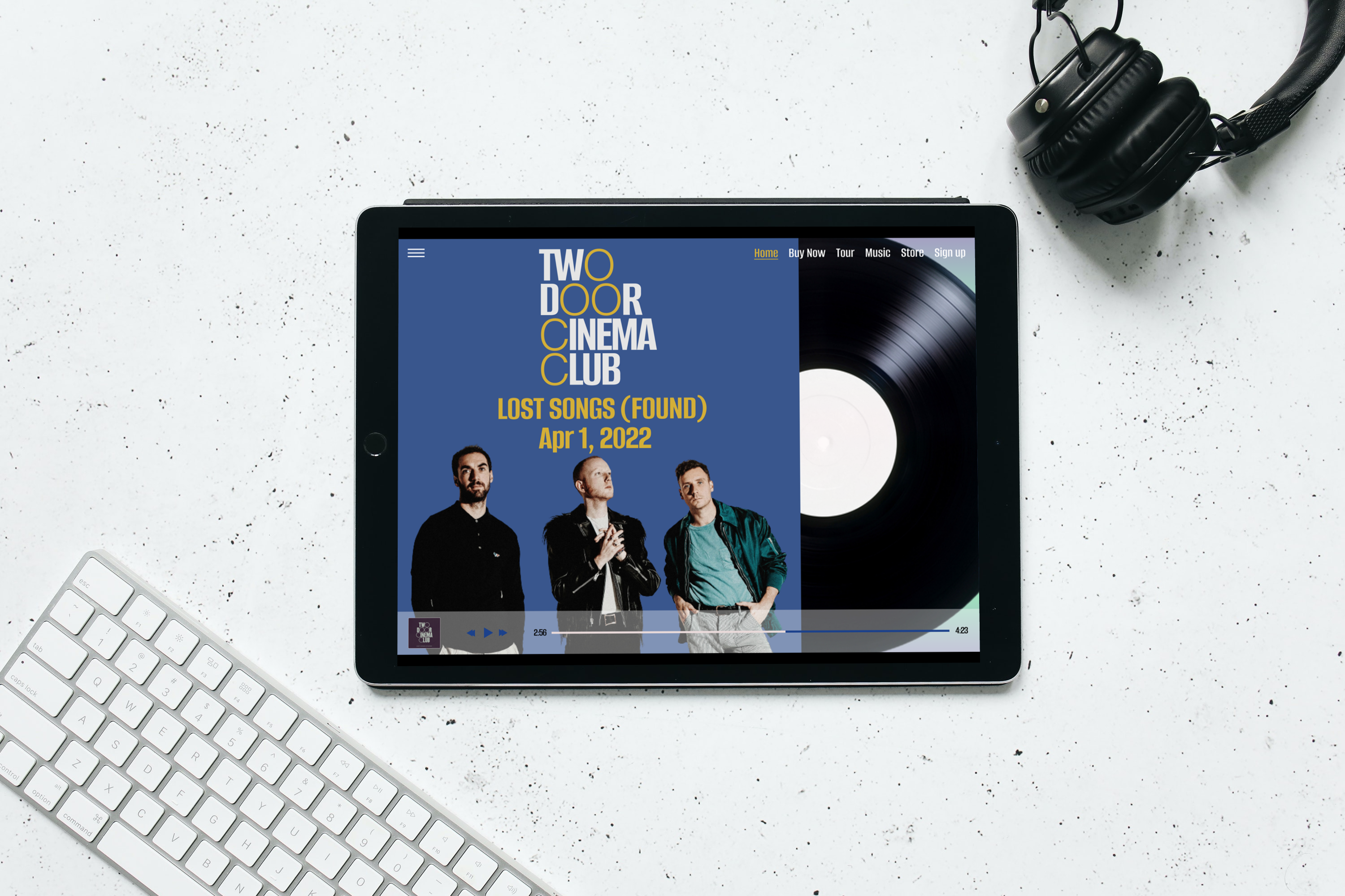 Two Door Cinema Club Landing Page