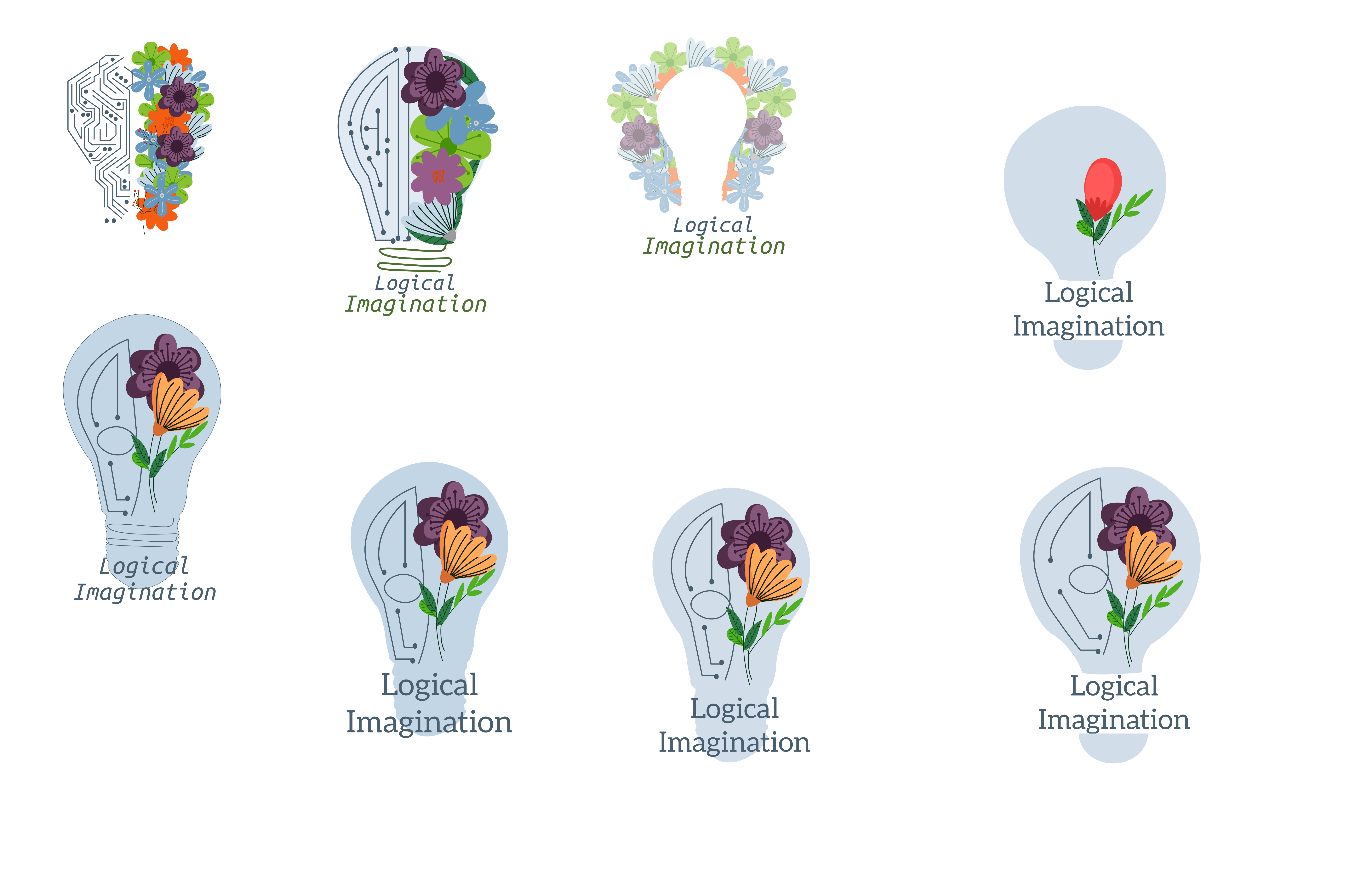 logical imagination logo initial designs